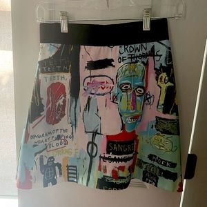 Alice & Olivia Basquiat mini skirt